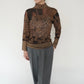 90s Pattern Sheer Top Made in USA