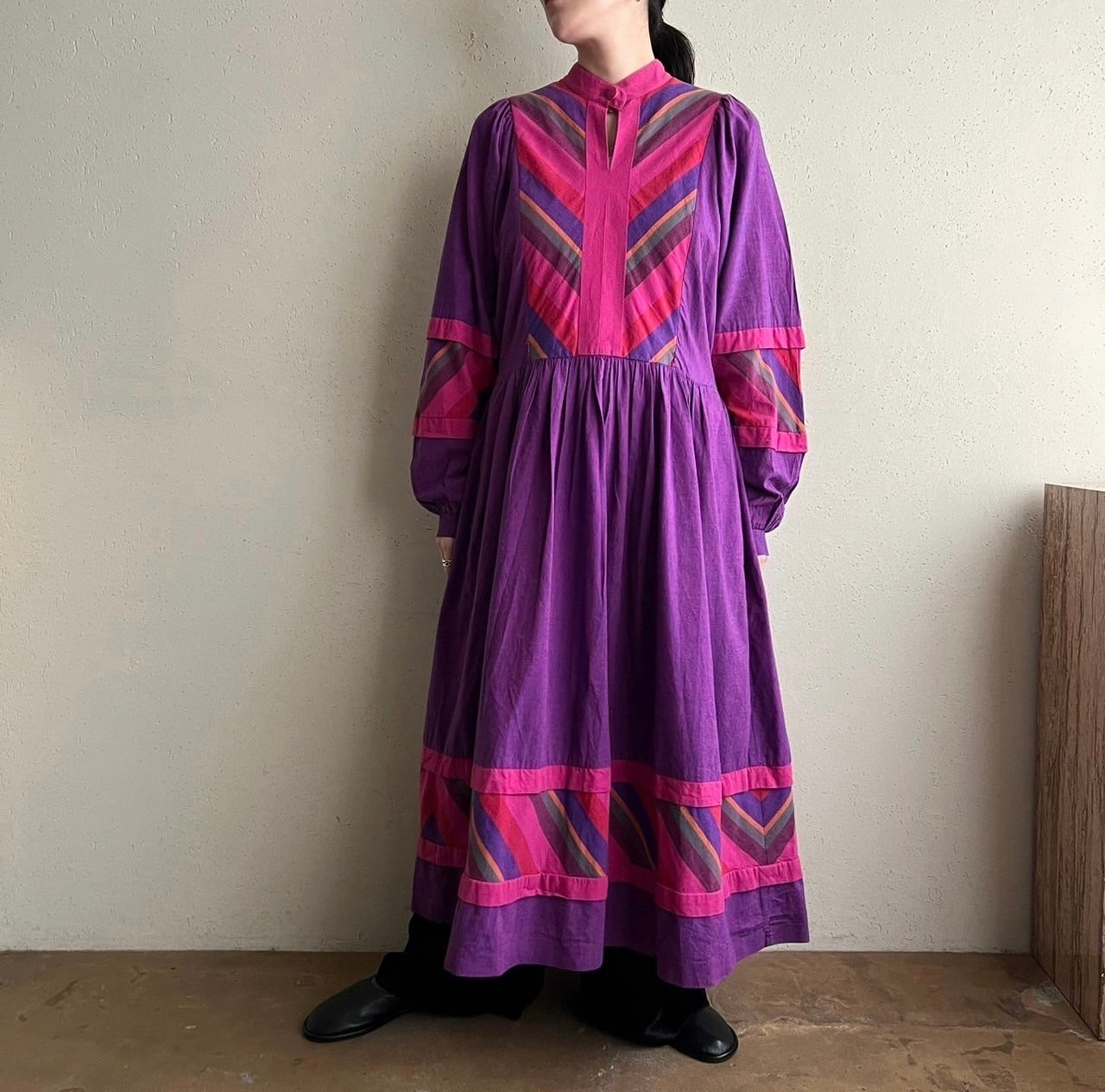80s "Westfalenstoffe" fabric Dress  Made in W.Germany