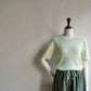 70s Green Striped Top