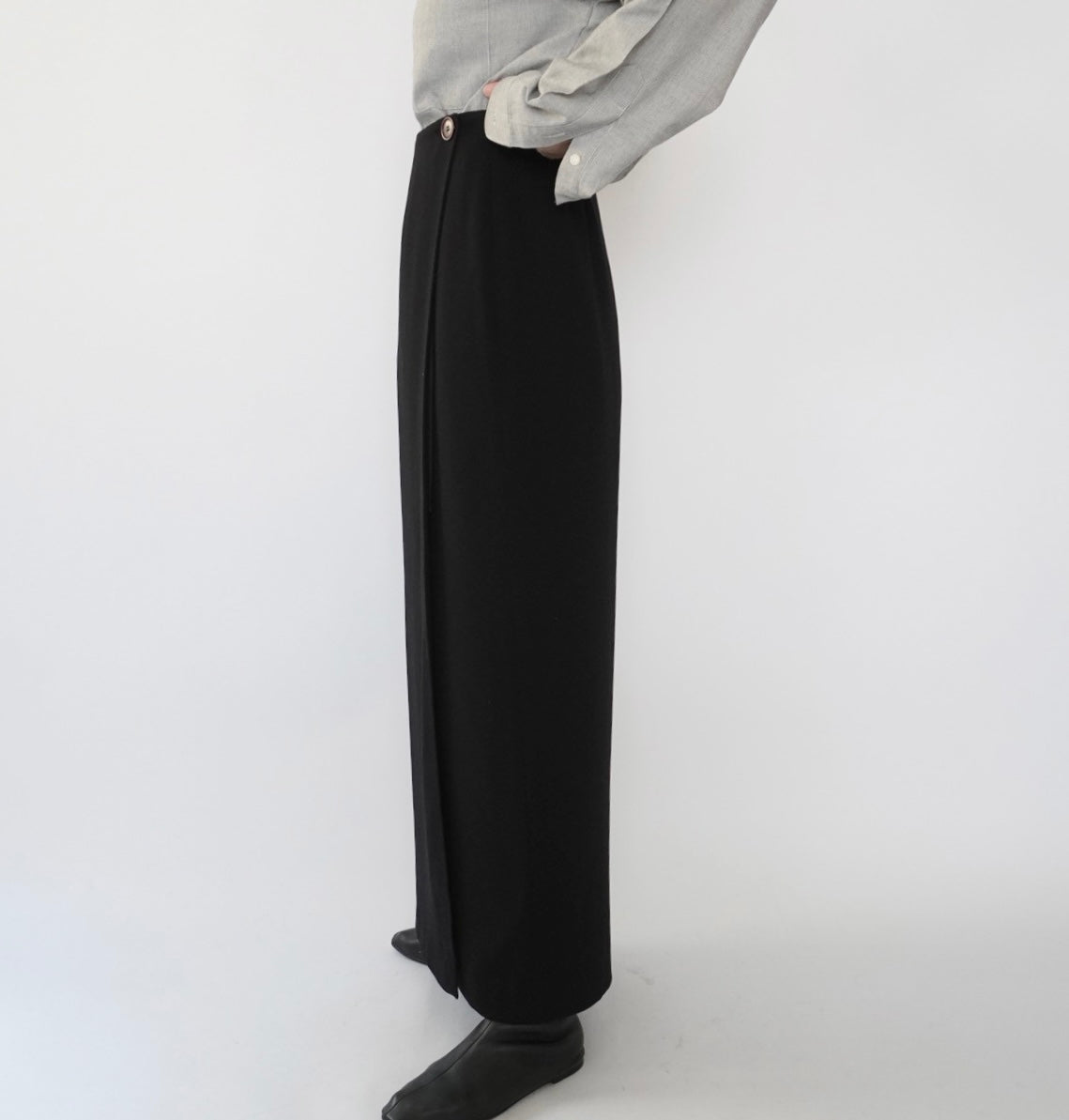 90s Wrap Maxi Skirt Made in Italy