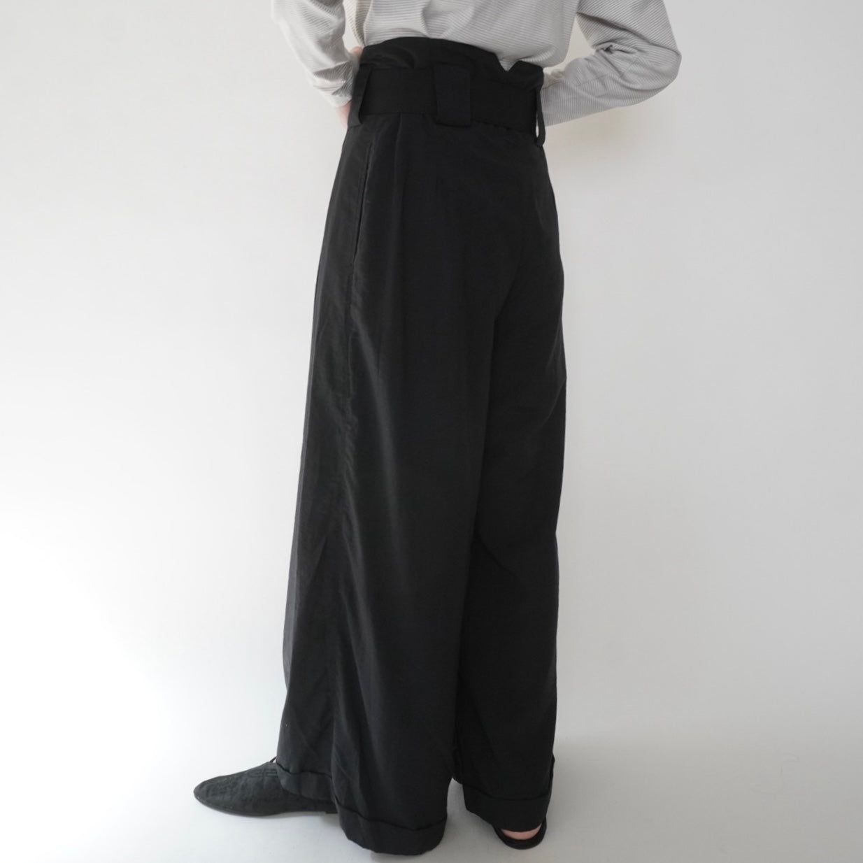 90s EURO Belted Wide Pants