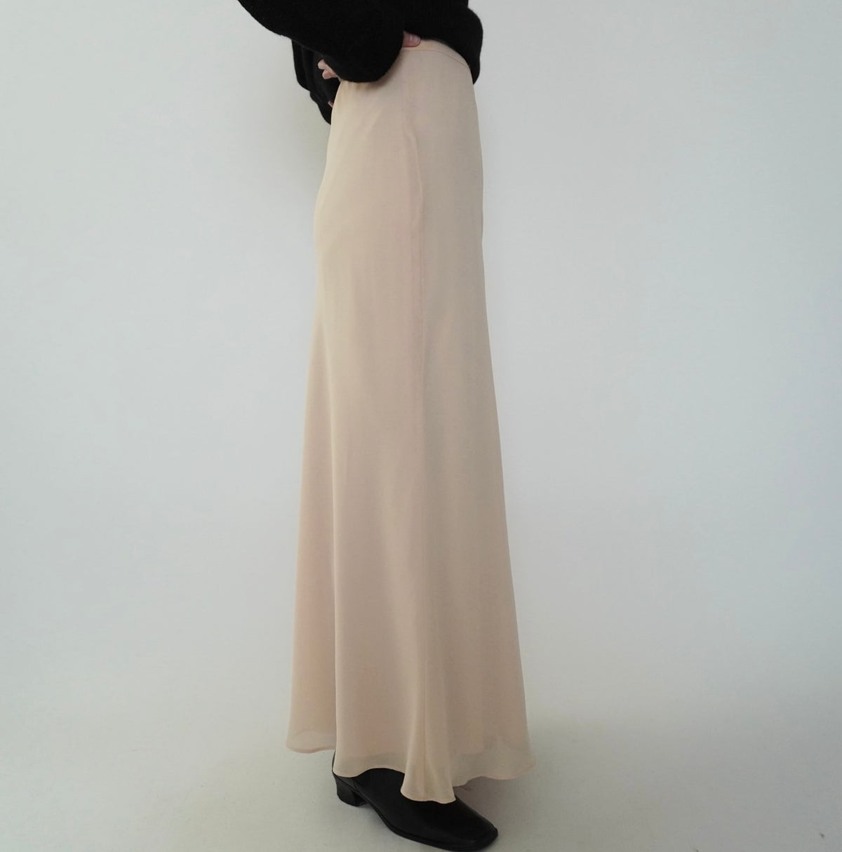 90s Sheer Maxi Skirt Made in USA