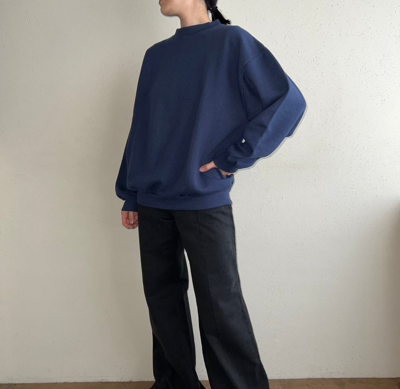 90s Navy Sweater Made in USA