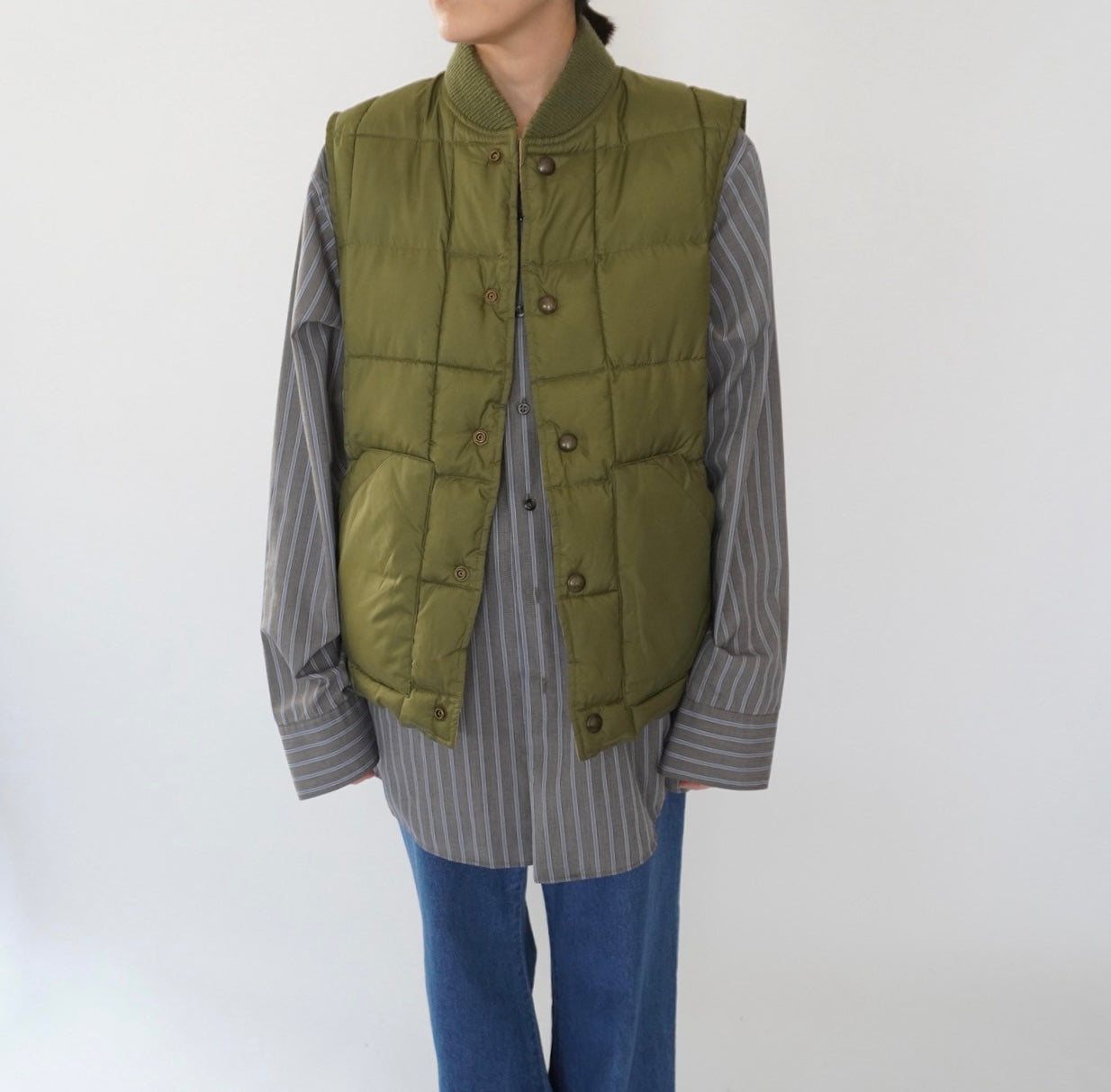 90s Quilted Reversible Vest