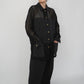 90s Black Mesh Design Shirt, Jacket