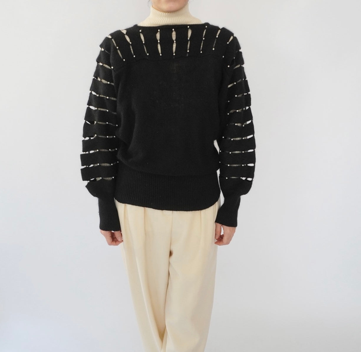80s Design Knit Top