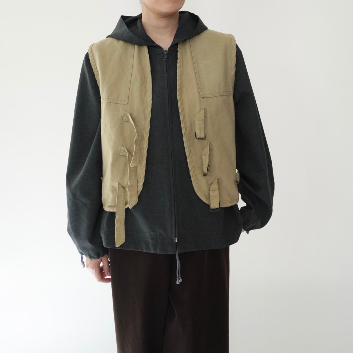 70s Belt Design Vest Made in USA