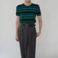 90s Silk Striped Top