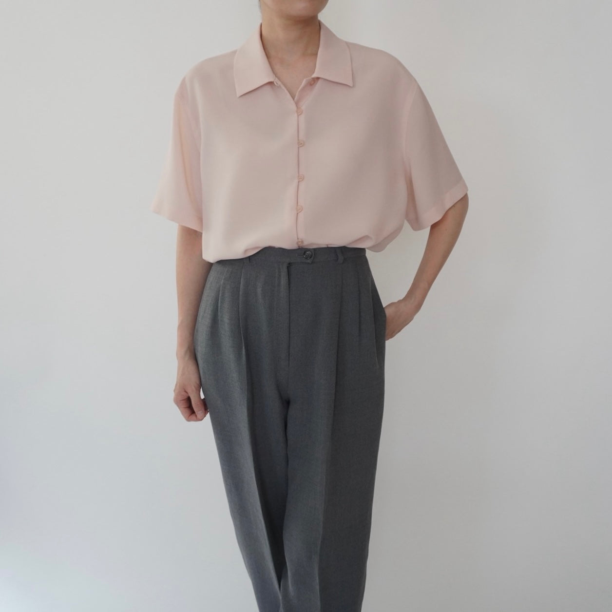 90s Light Pink Shirt