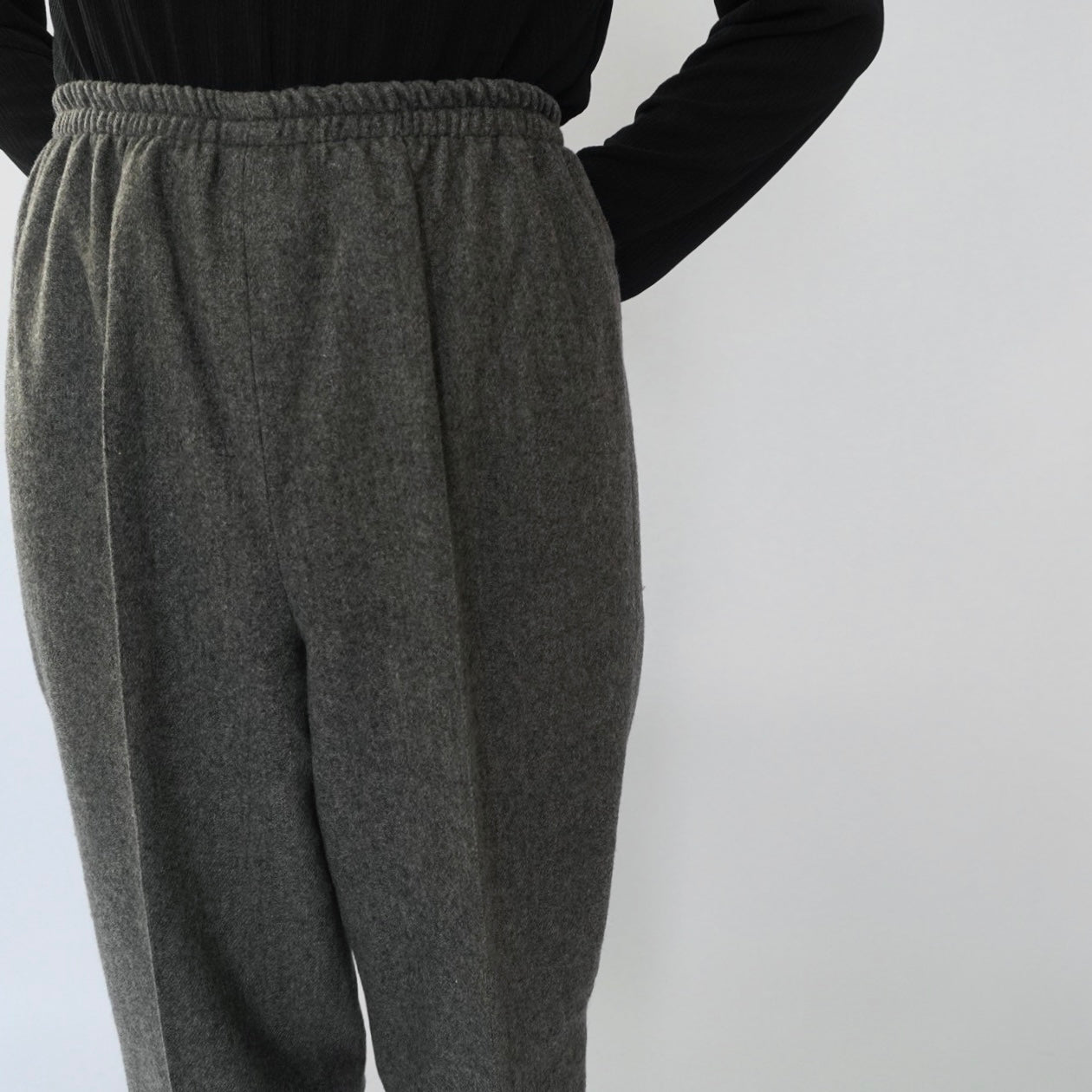 80s Wool High Waist Pants Made in USA