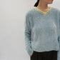 90s Light Blue Top