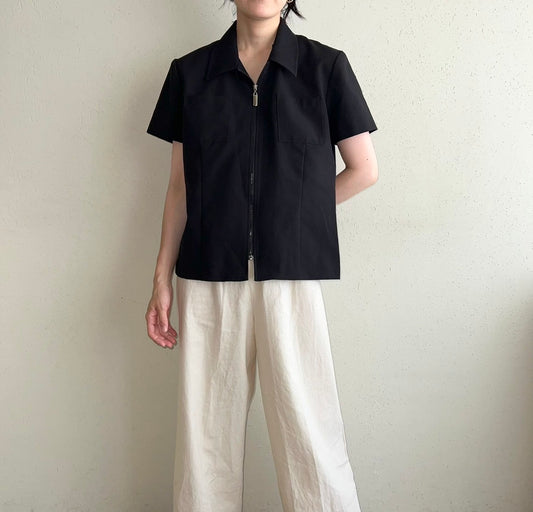 90s Zipped Shirt Jacket