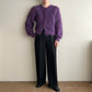 80s Purple Knit Cardigan