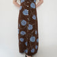 90s Printed Maxi Dress Made in USA