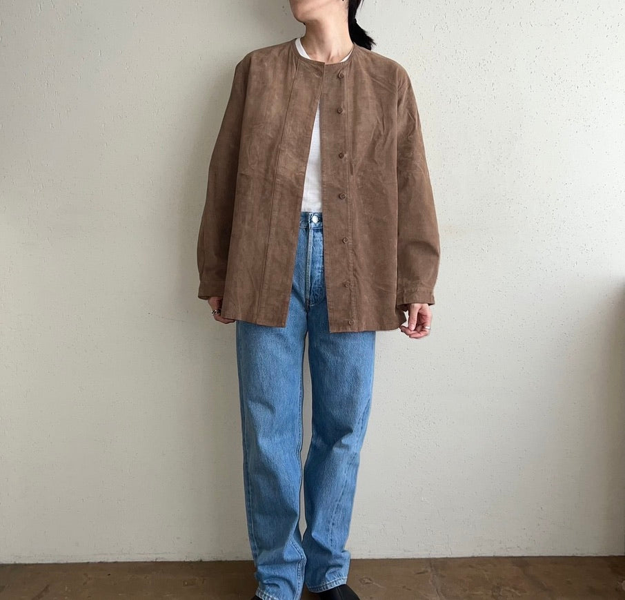 90s Suede Blouse