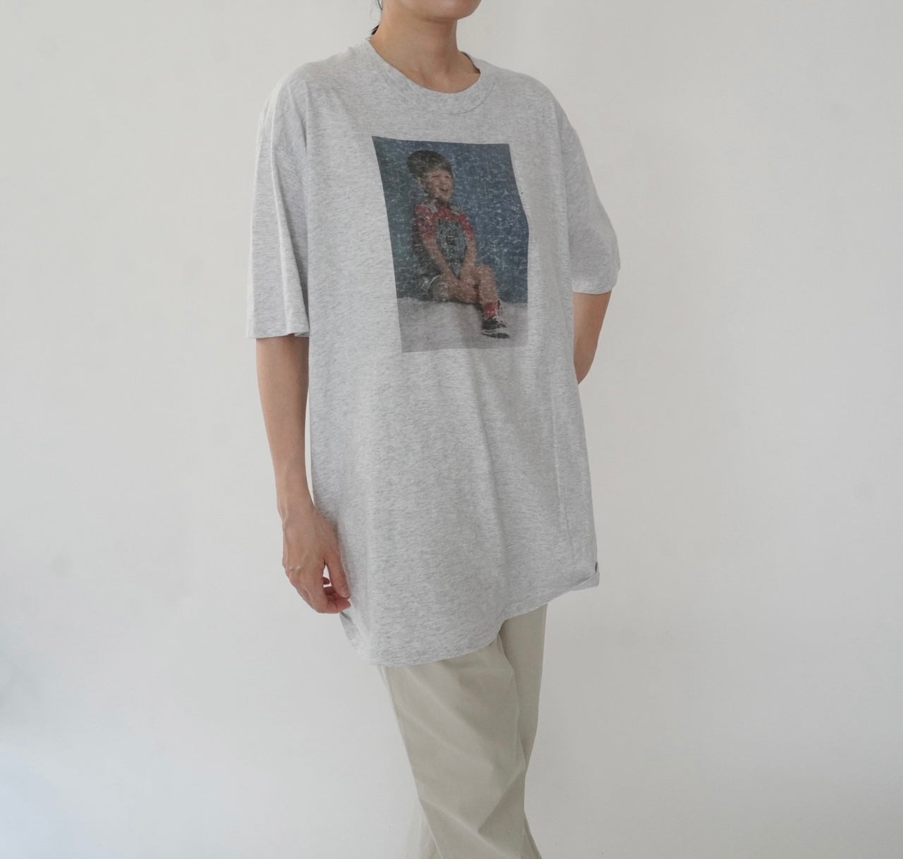 90s Photo Printed T-shirt Made in USA