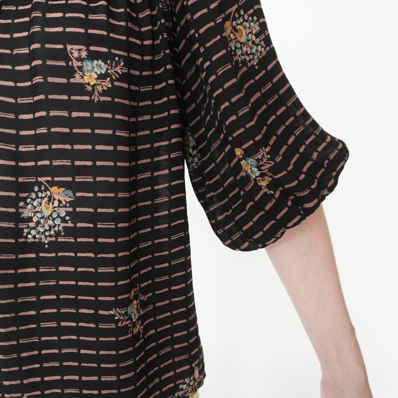 70s Printed Blouse