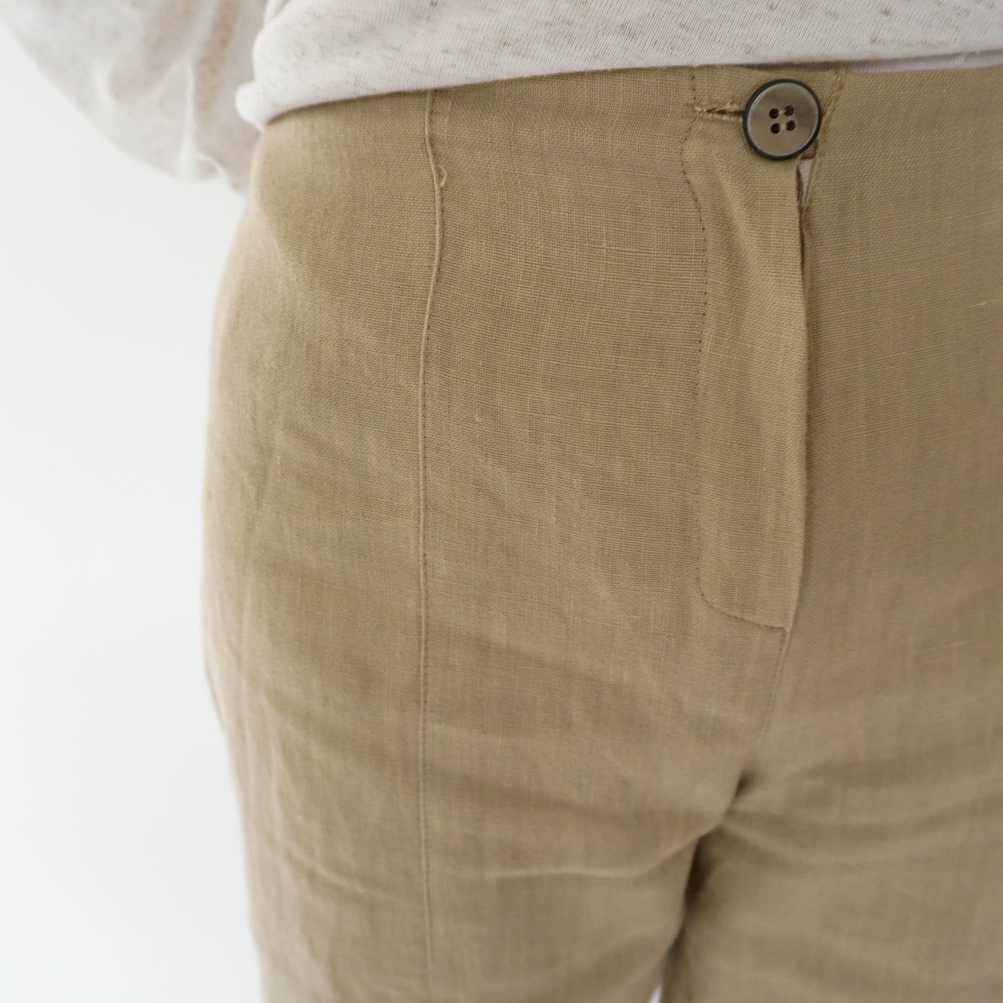90s Linen Shorts Made in Italy