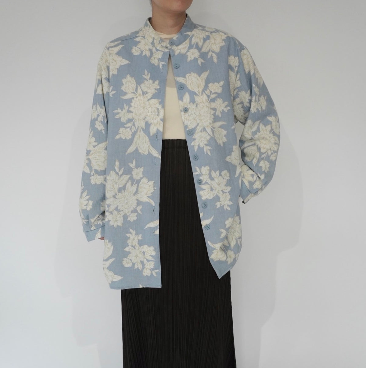 90s Flower Pattern Shirt Made in USA