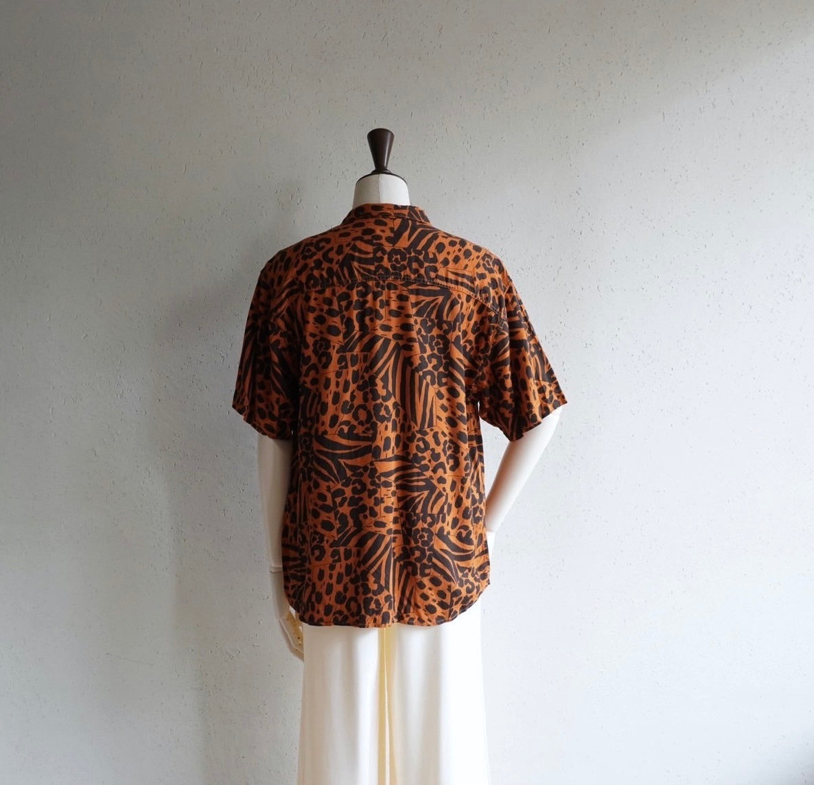 90s Printed Rayon Shirt