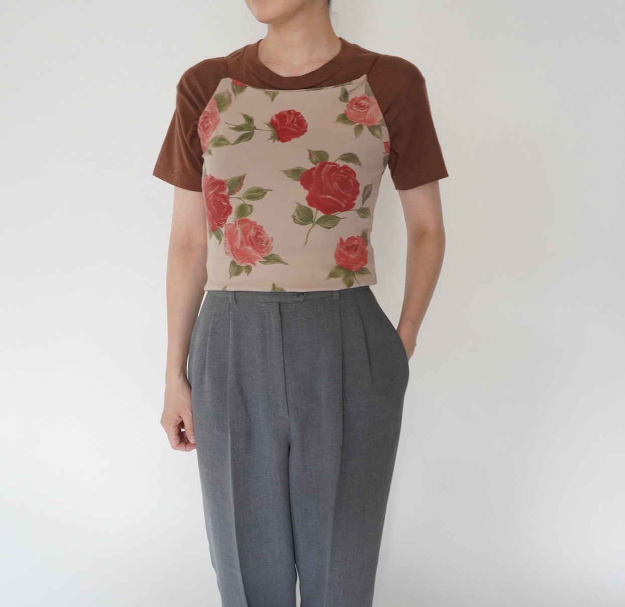 90s Floral Print Camisole Top