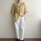90s EURO  Sheer Printed Blouse