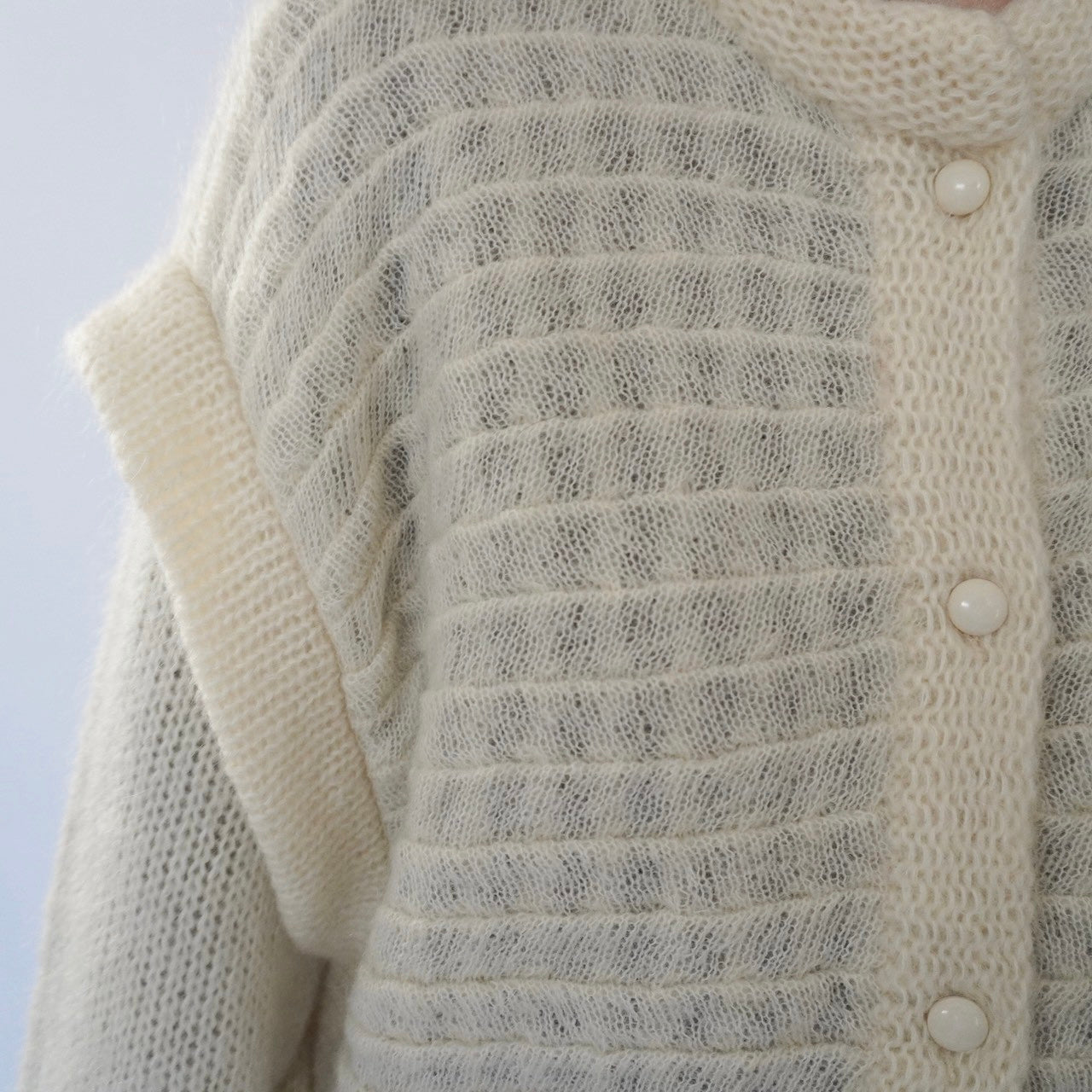 80s EURO Design Mohair Cardigan