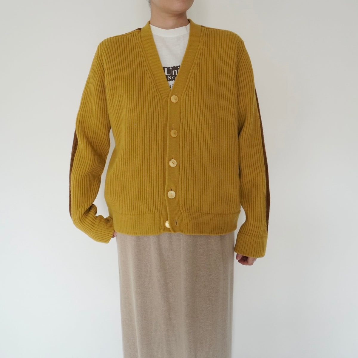 70s Line Design Knit Cardigan