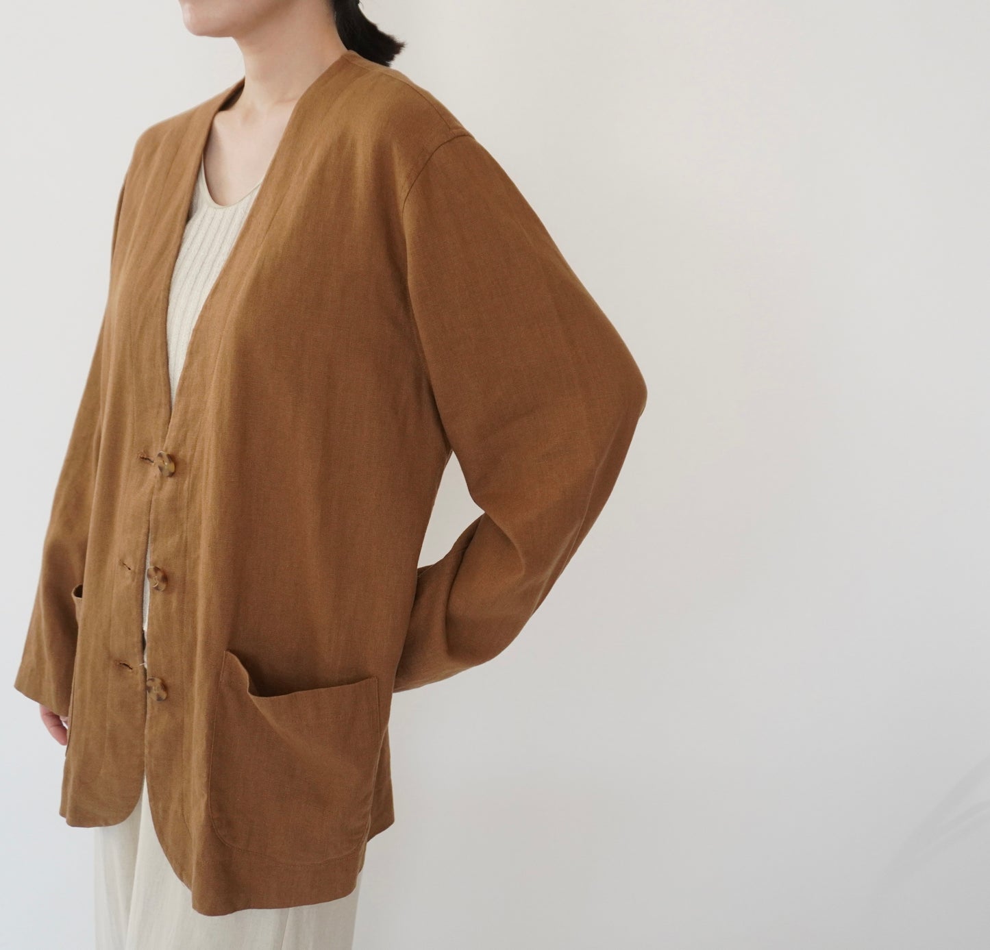 90s Design Linen Jacket