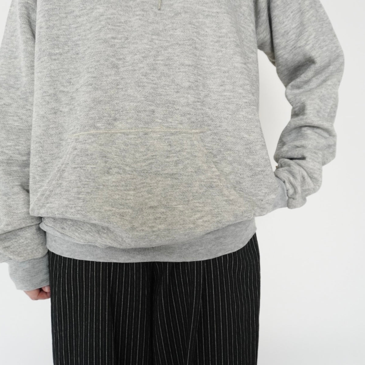 80s Hooded Sweater Made in USA Dead Stock