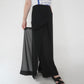 90s Slit Design Wide Pants
