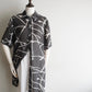 90s Sheer Printed Long  Shirt