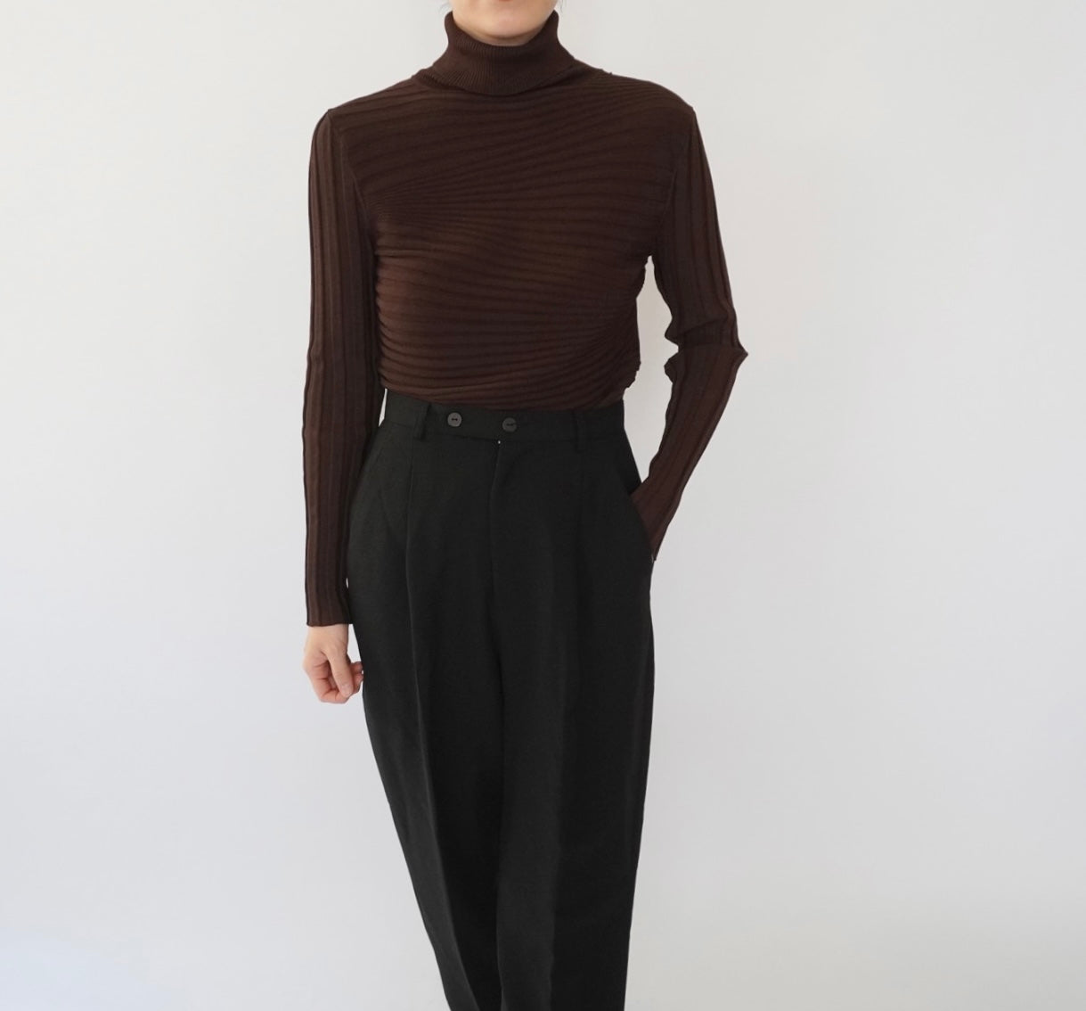 90s Wavy Ribbed Top