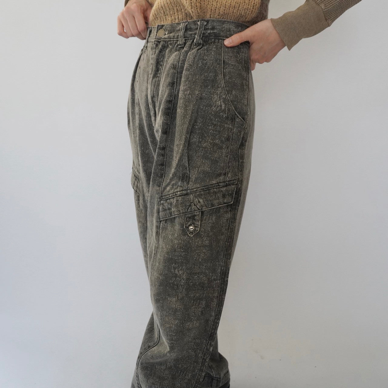 90s Design Wide Denim