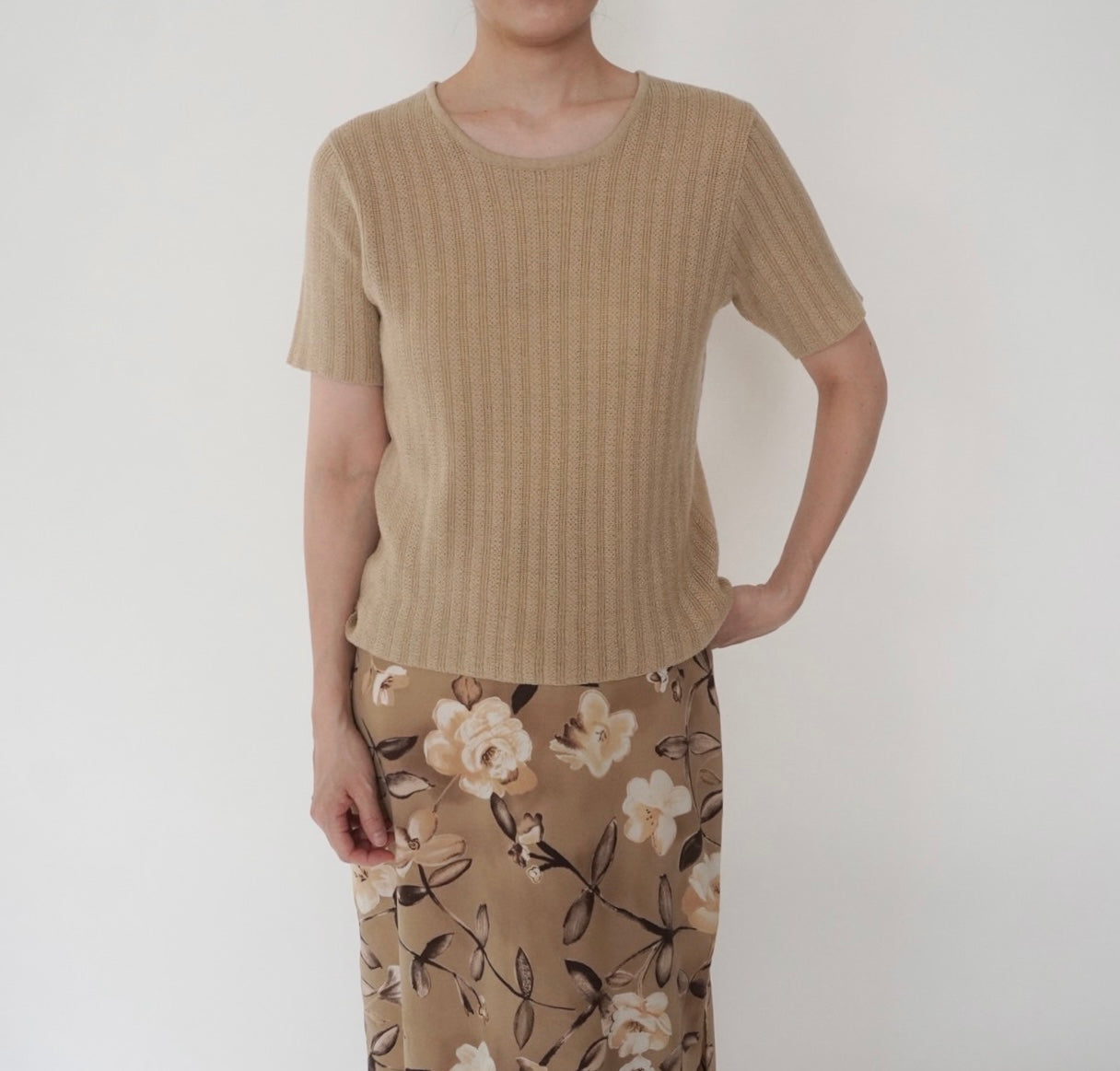 90s Beige Top