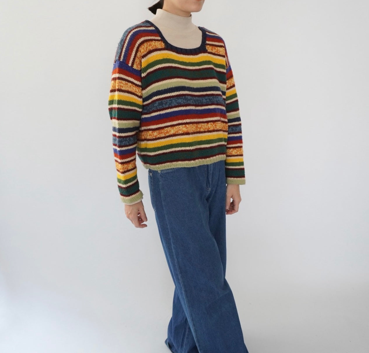 80s Multi Striped Knit