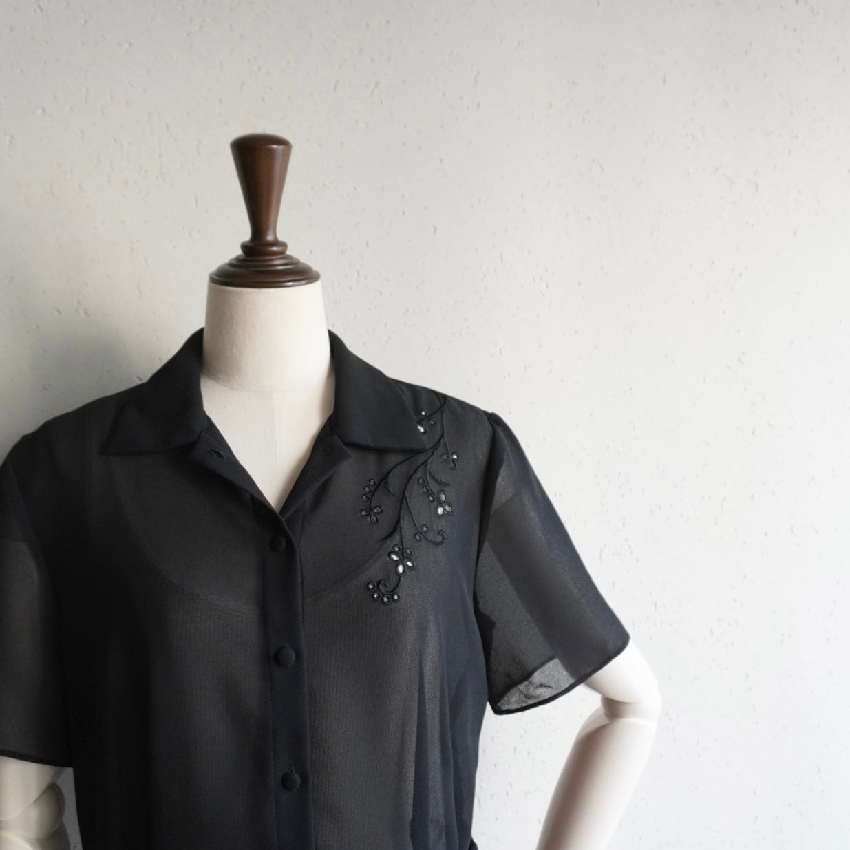 90s Design Sheer Shirt
