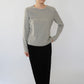90s Gray Striped Top