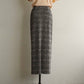 90s Pleated Print  Skirt