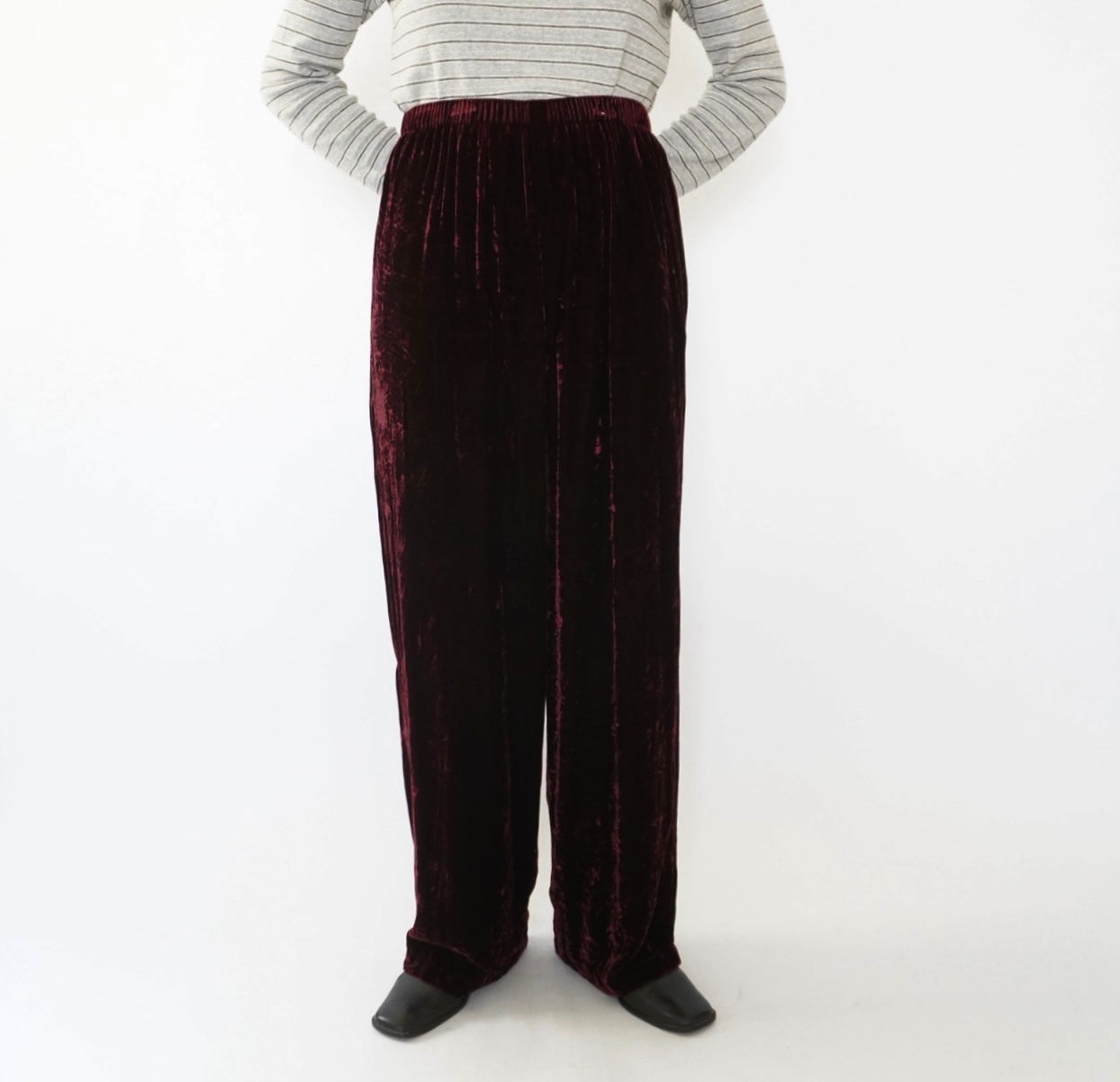 90s Velour Wide Pants