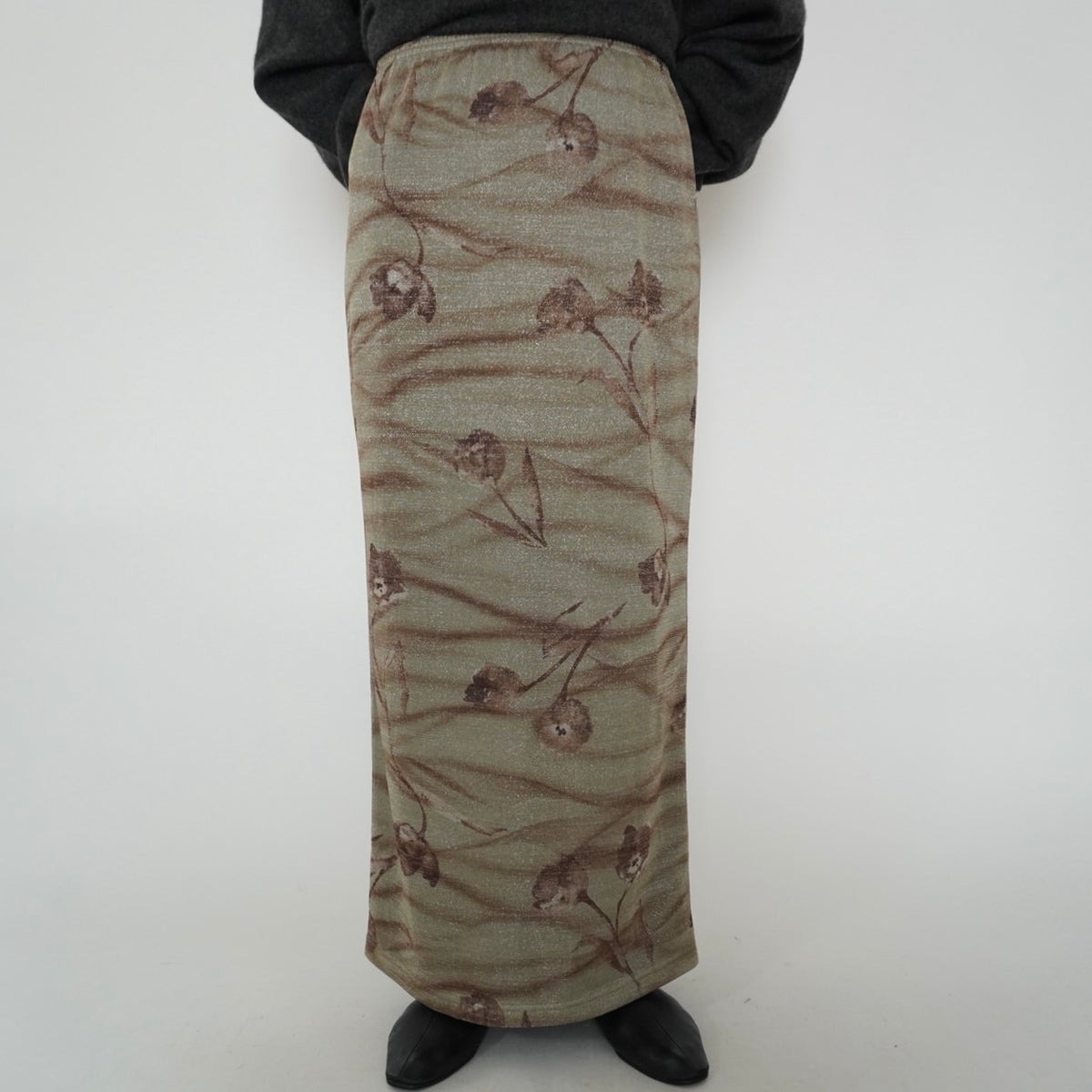 90s Flower Pattern Skirt  Made in USA