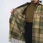 80s Plaid Fringe Design jacket Made in Italy