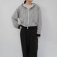 90s Hooded Zip Sweater