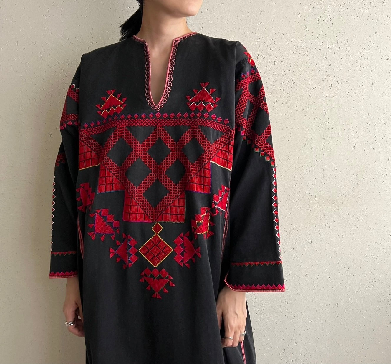 70s Embroidery Dress