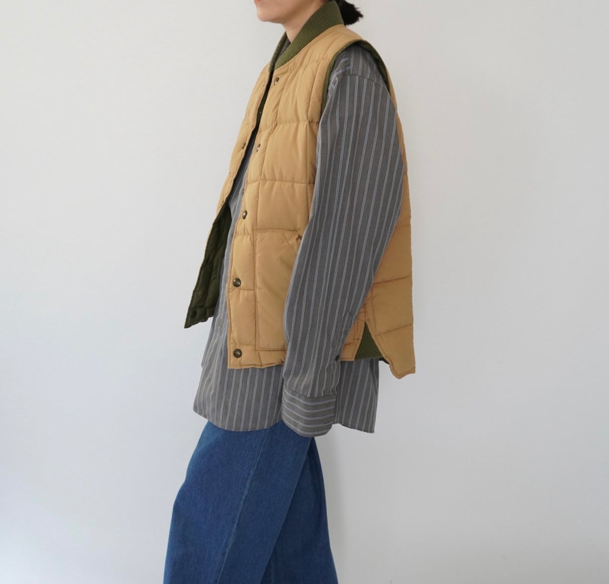 90s Quilted Reversible Vest
