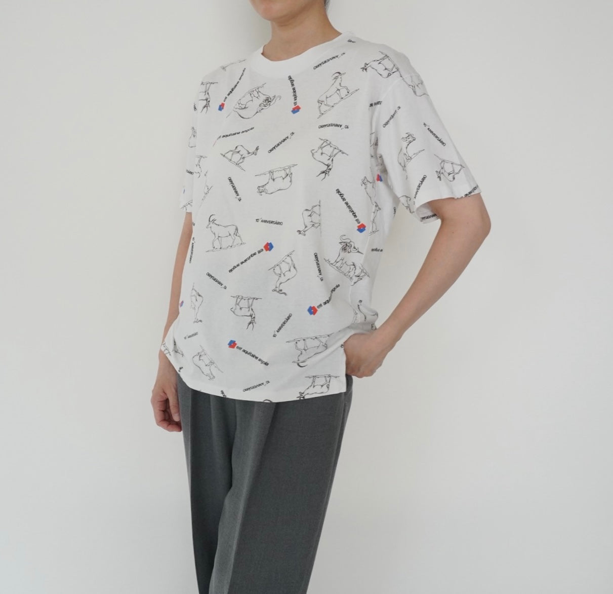 90s Printed T-shirt Made in France