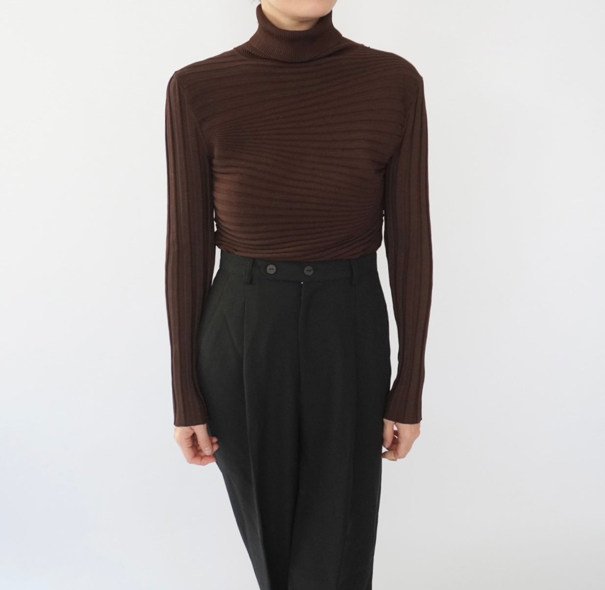 90s Wavy Ribbed Top