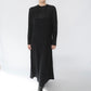80s Black Knit Dress