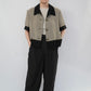 90s Two Tone Design Shirt,Jacket