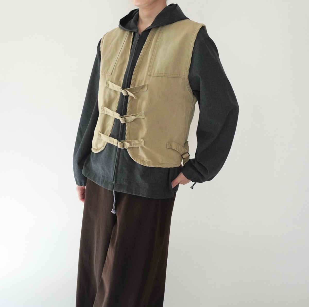 70s Belt Design Vest Made in USA